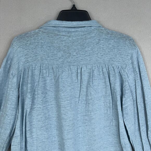 Poetry Shirt Womens US 10 Linen Minimalist Quiet Luxury Coastal Resort Preppy - Picture 9 of 14